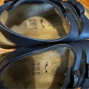 Women’s navy Birkenstocks size 38
